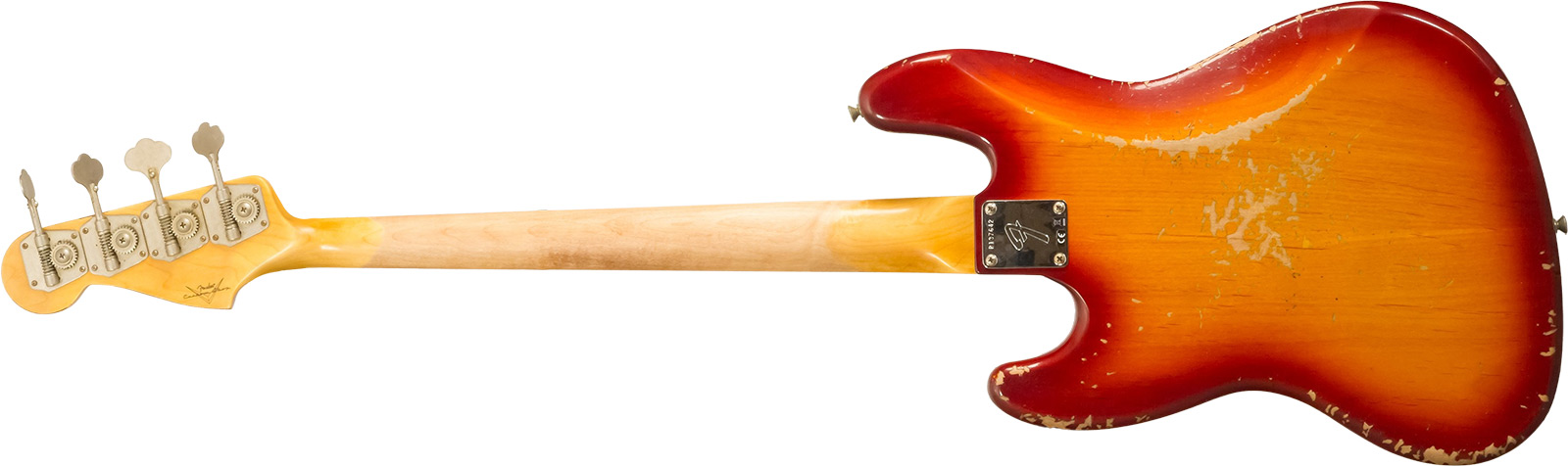 Fender Custom Shop Jazzbass 1964 Rw #r137642 - Heavy Relic Cherry Sunburst - Solidbody E-bass - Variation 1