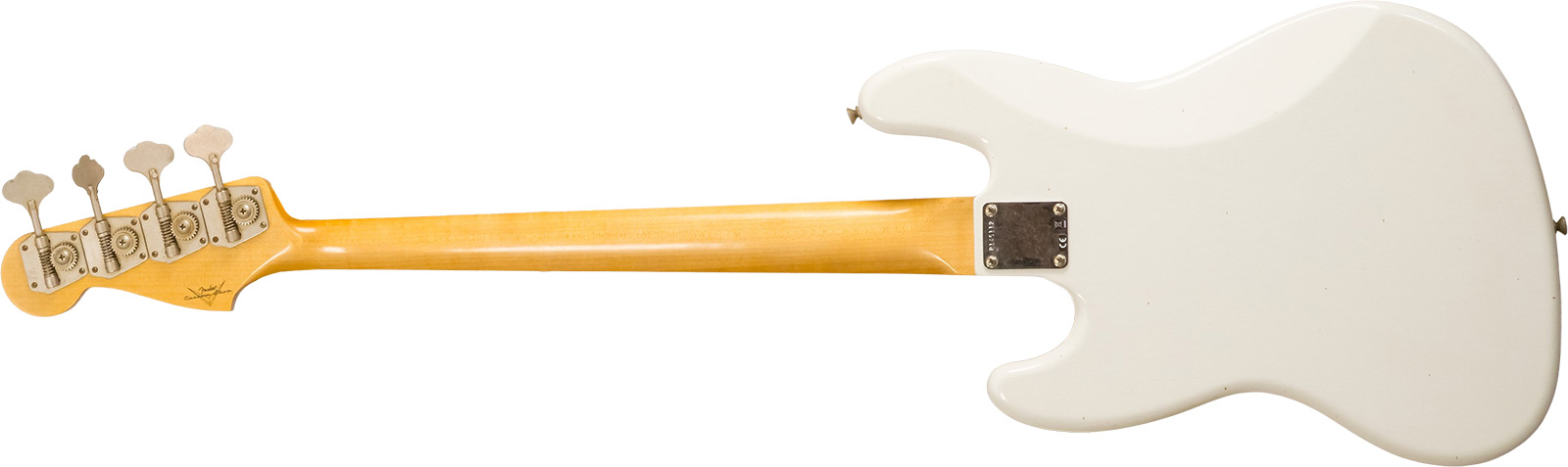 Fender Custom Shop Jazzbass 1964 Rw #r145112 - Journeyman Relic Olympic White - Solidbody E-bass - Variation 1