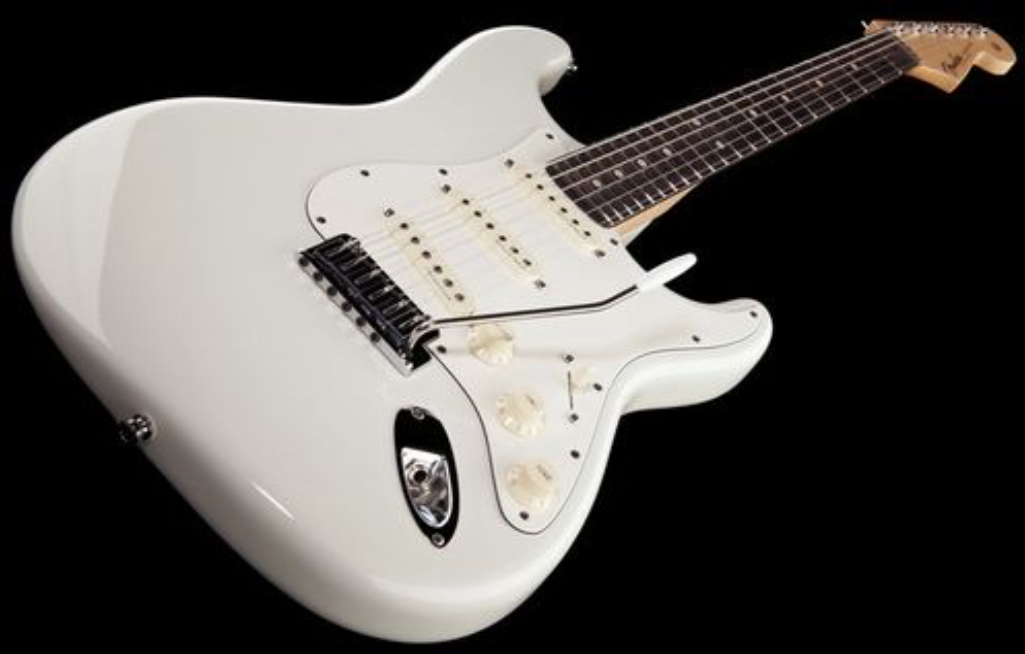 Fender Custom Shop Jeff Beck Strat 3s Trem Rw - Nos Olympic White - E-Gitarre in Str-Form - Variation 1