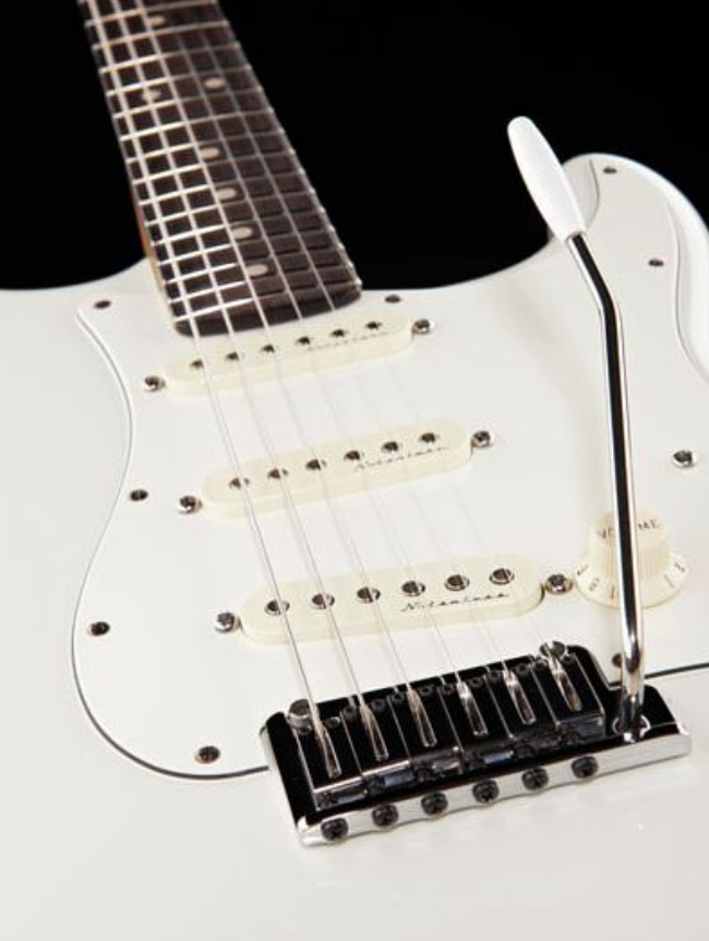 Fender Custom Shop Jeff Beck Strat 3s Trem Rw - Nos Olympic White - E-Gitarre in Str-Form - Variation 3