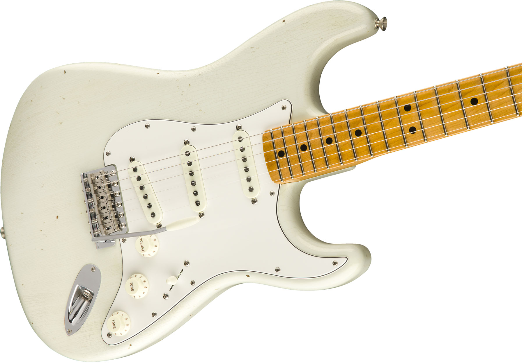 Fender Custom Shop Jimi Hendrix Strat Voodoo Child Signature 2018 Mn - Journeyman Relic Olympic White - E-Gitarre in Str-Form - Variation 2