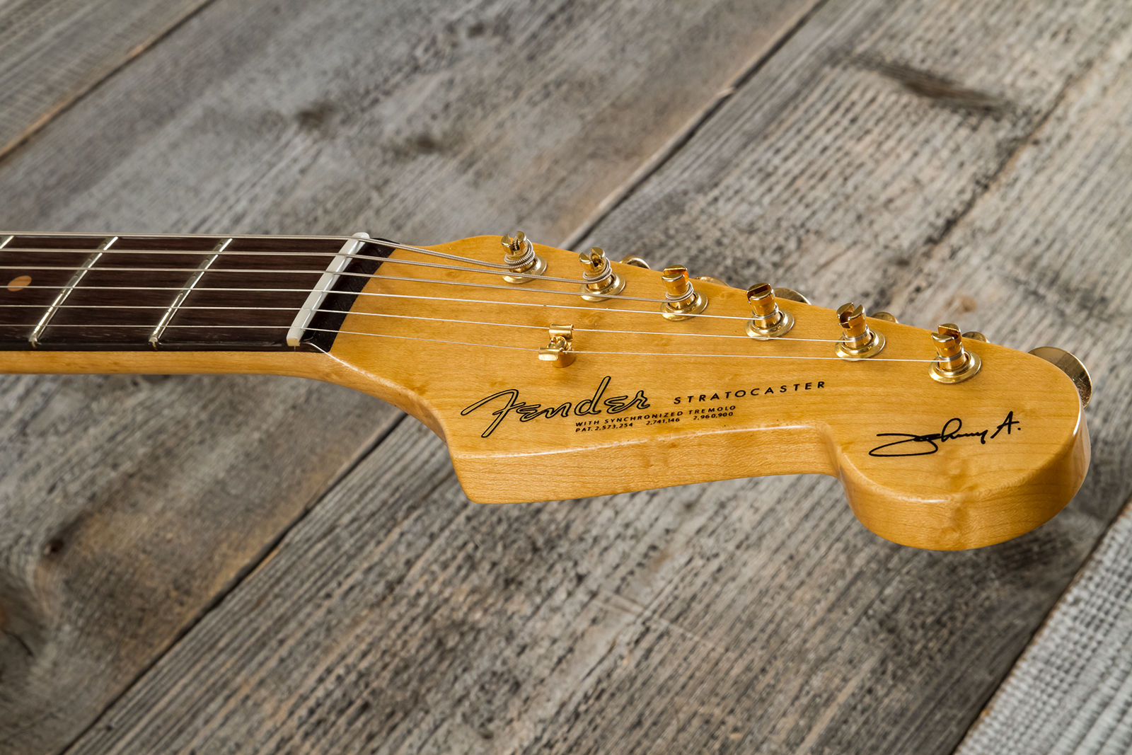 Fender Custom Shop Johnny A Strat Signature 3s Trem Rw #ja0229 - Time Capsule Sunset Glow Metallic - E-Gitarre in Str-Form - Variation 9