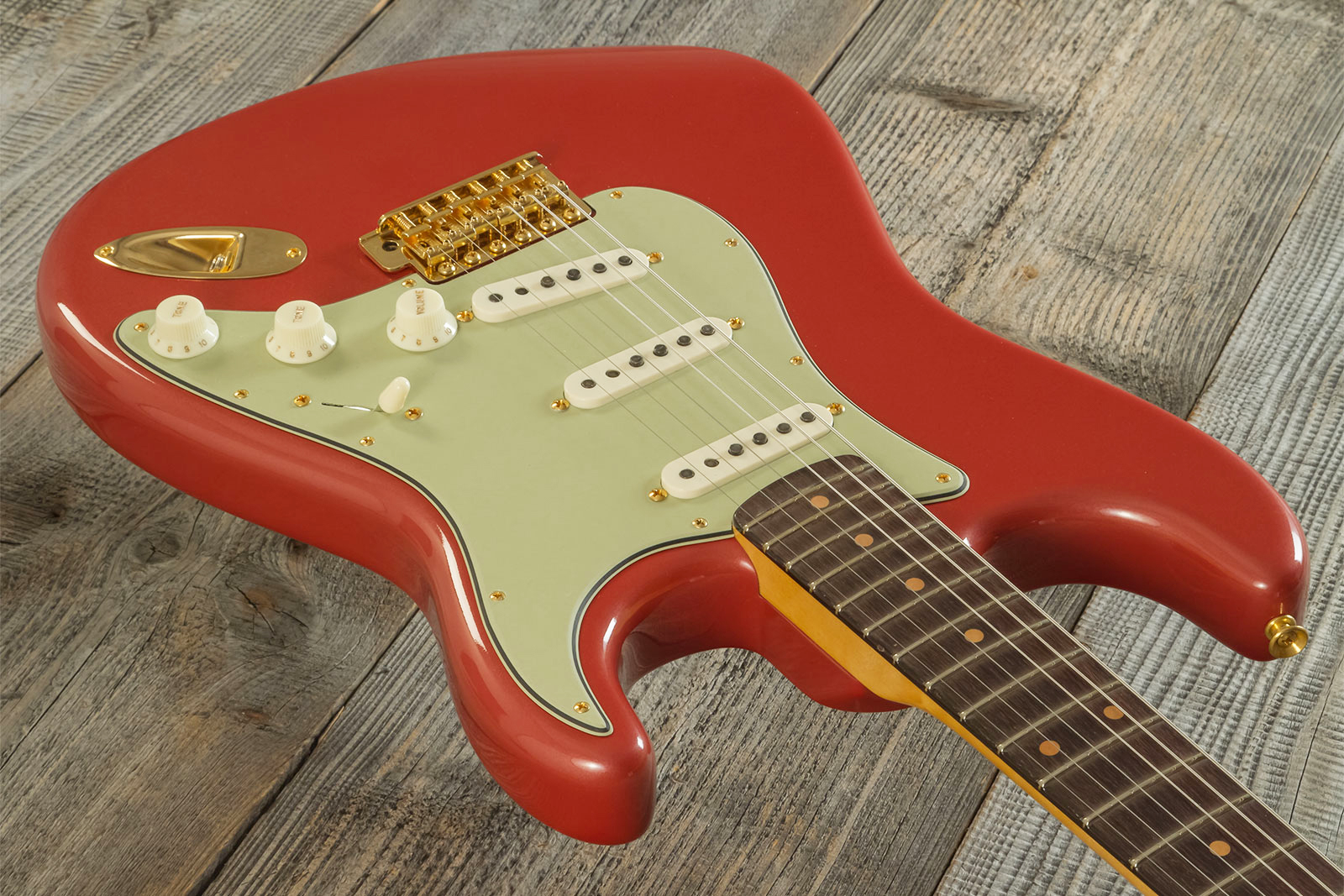 Fender Custom Shop Johnny A Strat Signature 3s Trem Rw #ja0229 - Time Capsule Sunset Glow Metallic - E-Gitarre in Str-Form - Variation 2