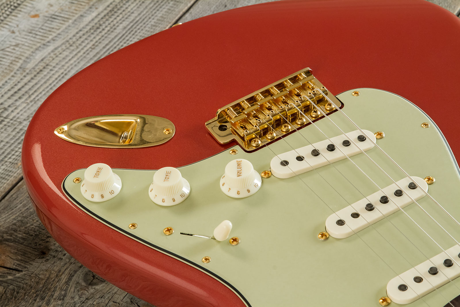 Fender Custom Shop Johnny A Strat Signature 3s Trem Rw #ja0229 - Time Capsule Sunset Glow Metallic - E-Gitarre in Str-Form - Variation 3