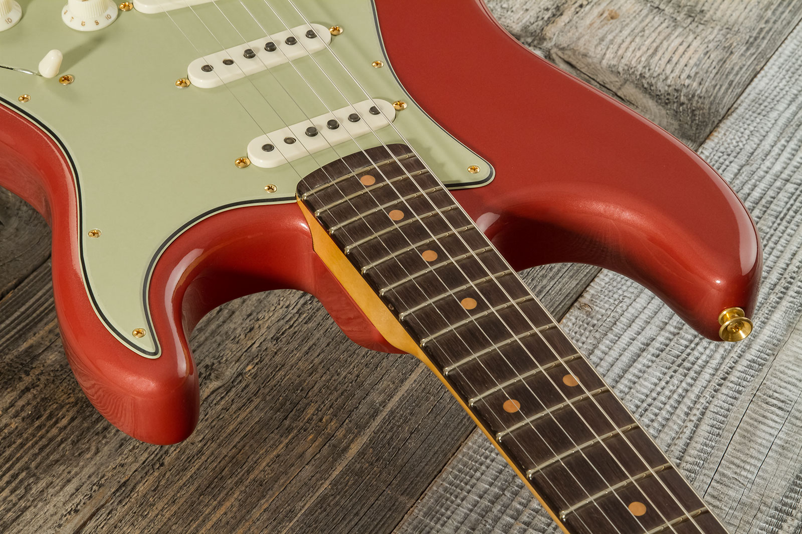 Fender Custom Shop Johnny A Strat Signature 3s Trem Rw #ja0229 - Time Capsule Sunset Glow Metallic - E-Gitarre in Str-Form - Variation 4