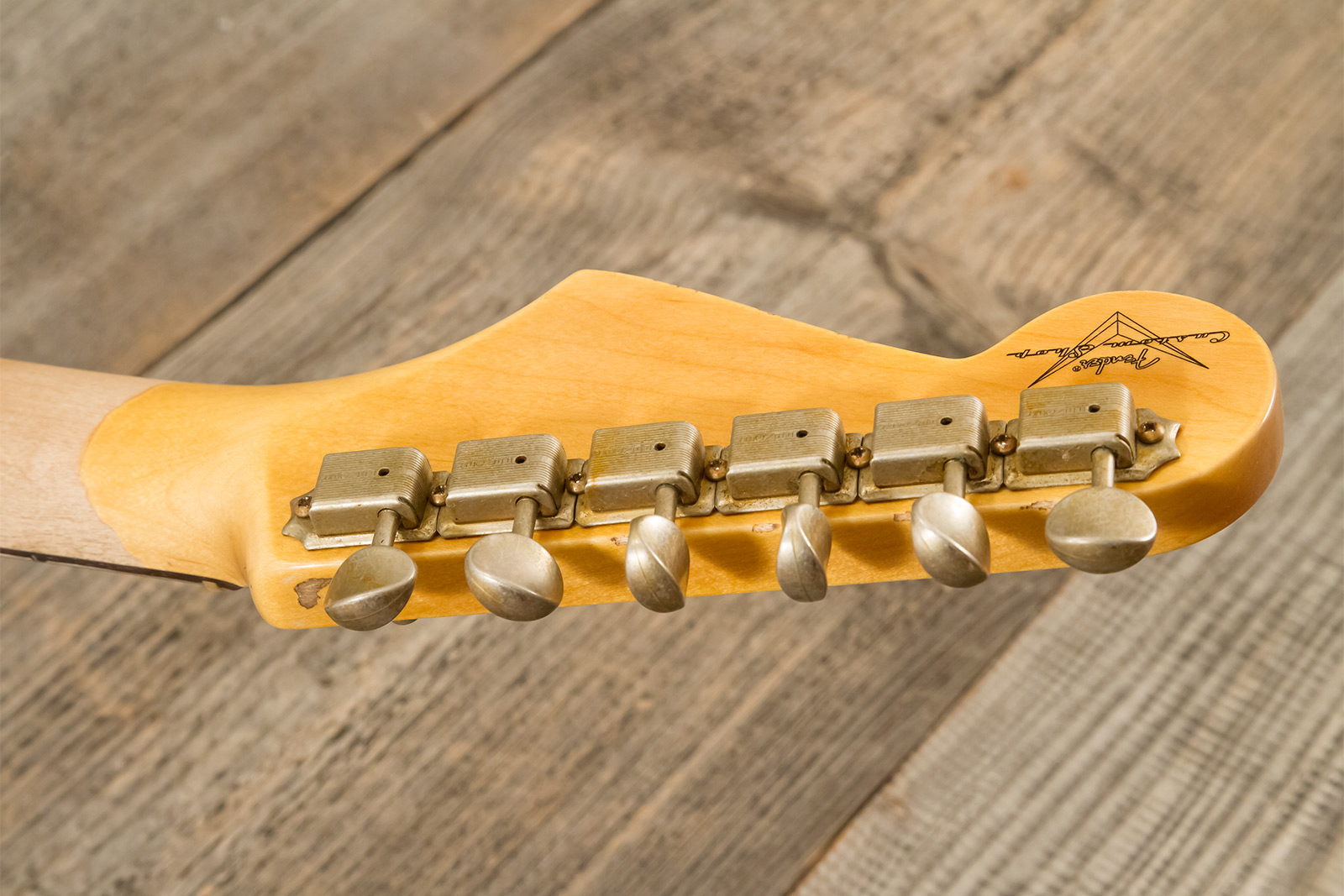 Fender Custom Shop Michael Landau Strat 1963 Signature Trem 3s #r133864 - Relic Fiesta Red O. 3-color Sunburst - E-Gitarre in Str-Form - Variation 12