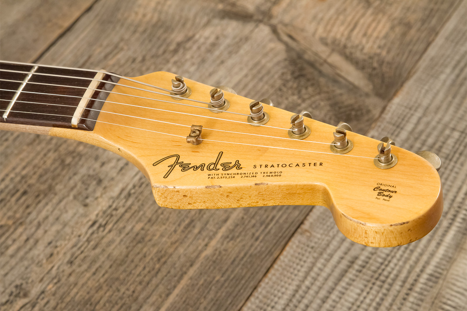 Fender Custom Shop Michael Landau Strat 1963 Signature Trem 3s #r133864 - Relic Fiesta Red O. 3-color Sunburst - E-Gitarre in Str-Form - Variation 7