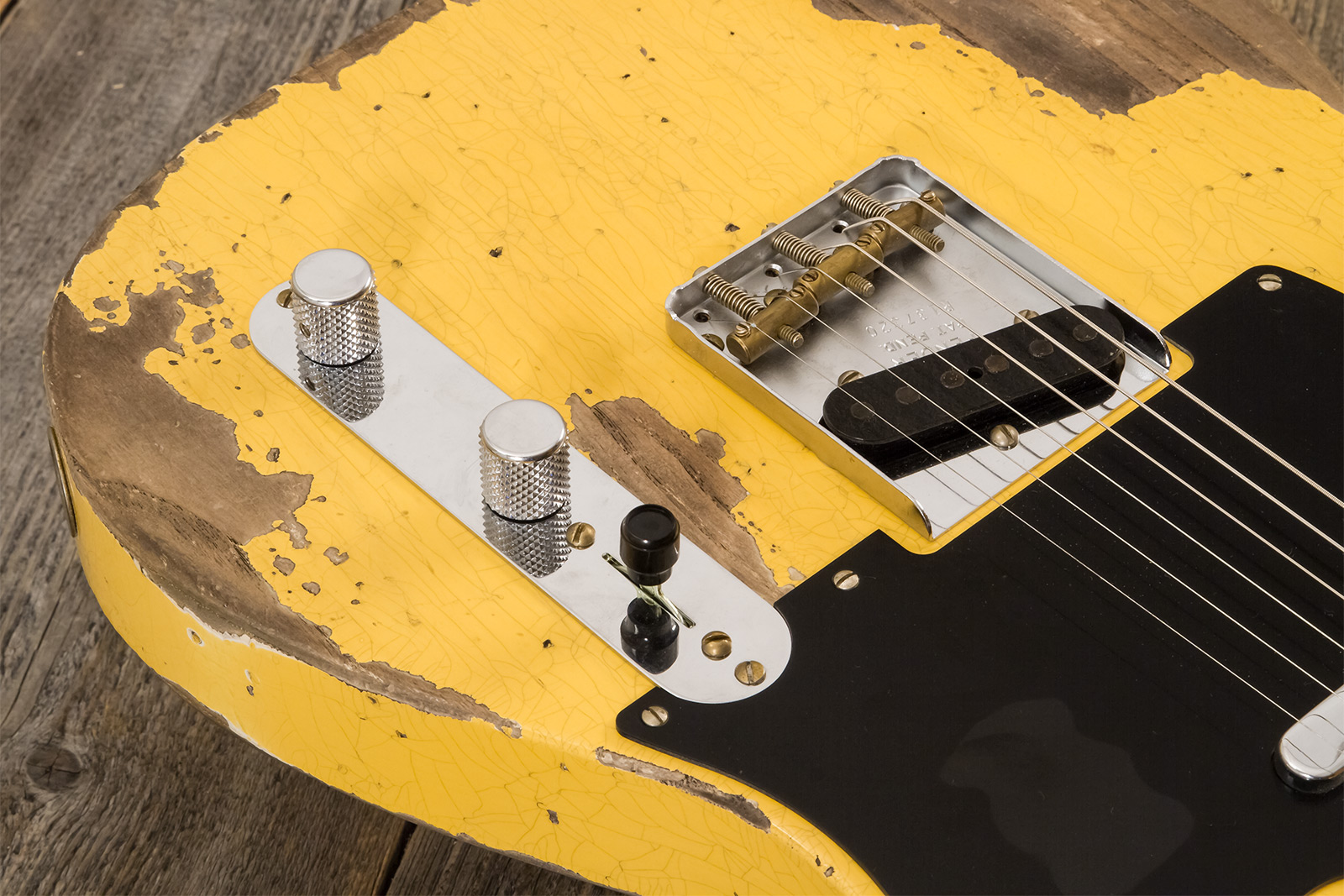 Fender Custom Shop Nocaster Tele 1951 2s Ht Mn #r137320 - Heavy Relic Natural Blonde - E-Gitarre in Str-Form - Variation 3