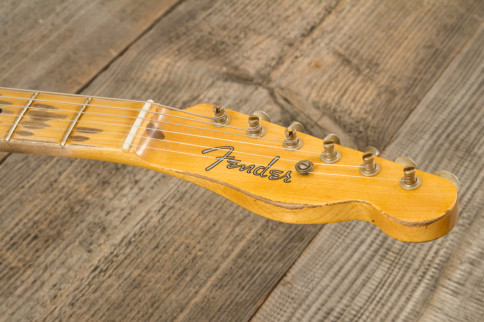 Fender Custom Shop Nocaster Tele 1951 2s Ht Mn #r137320 - Heavy Relic Natural Blonde - E-Gitarre in Str-Form - Variation 6