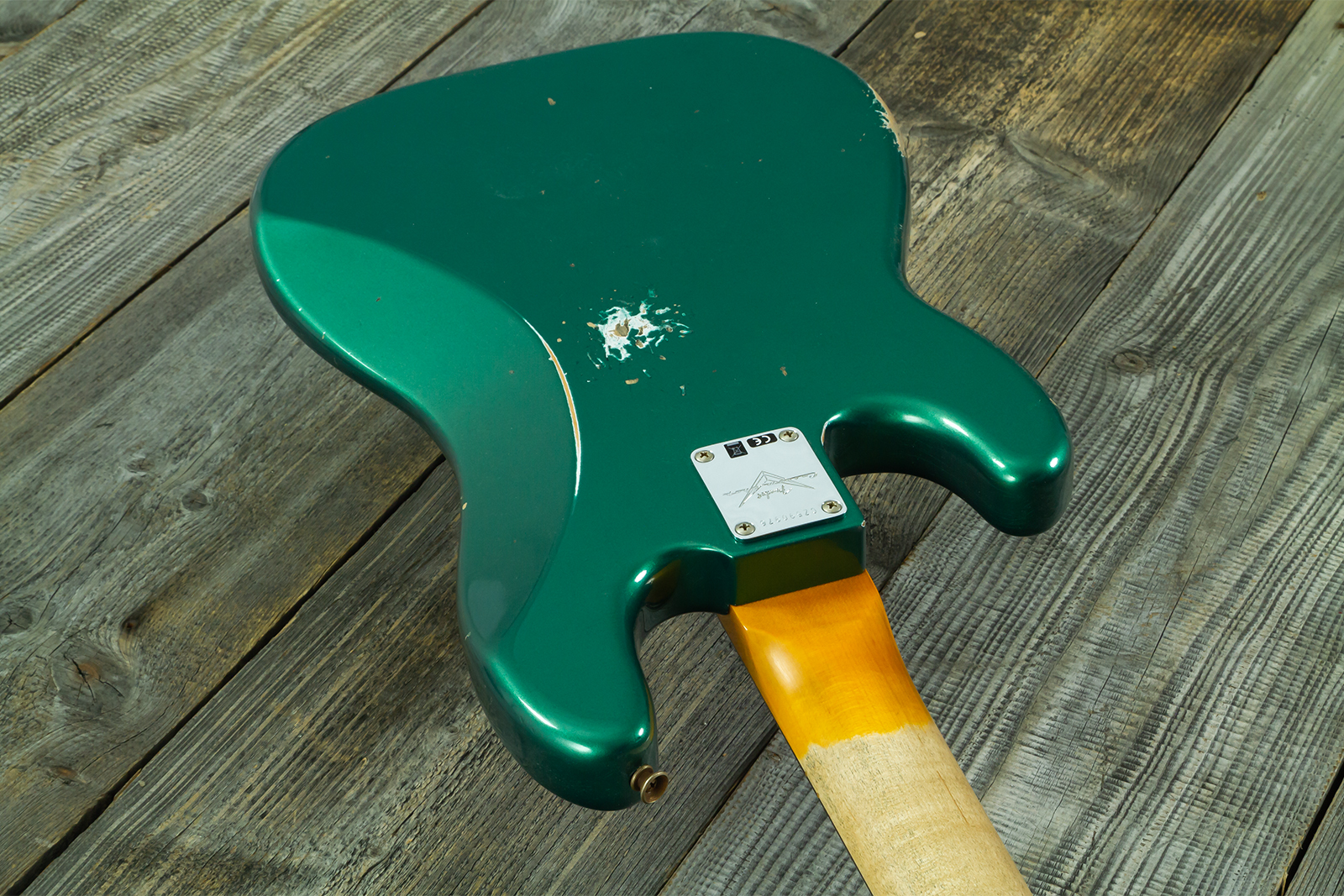 Fender Custom Shop Precision Bass 1960 Rw #cz590976 - Relic British Racing Green - Solidbody E-bass - Variation 9