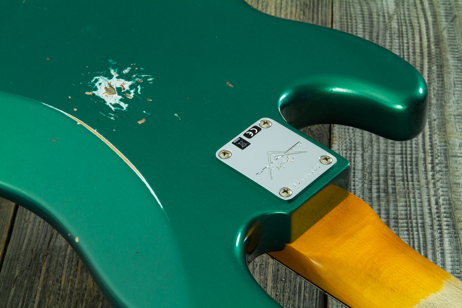 Fender Custom Shop Precision Bass 1960 Rw #cz590976 - Relic British Racing Green - Solidbody E-bass - Variation 10