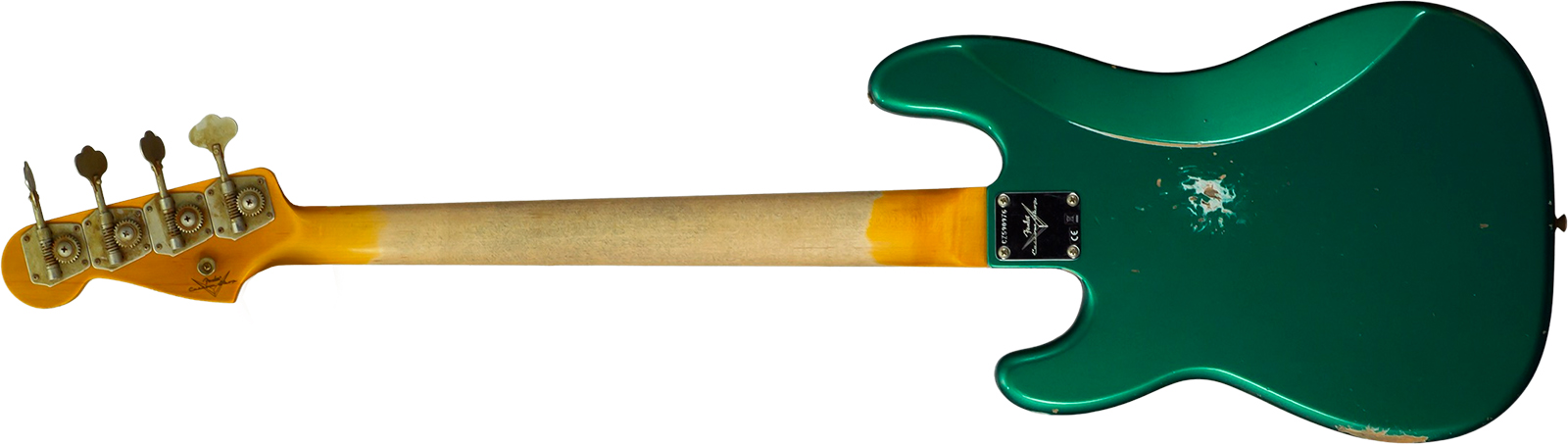Fender Custom Shop Precision Bass 1960 Rw #cz590976 - Relic British Racing Green - Solidbody E-bass - Variation 1