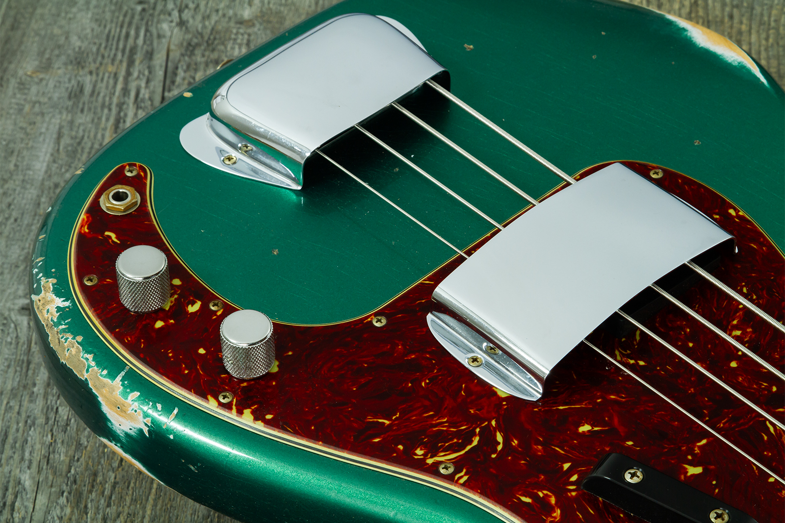 Fender Custom Shop Precision Bass 1960 Rw #cz590976 - Relic British Racing Green - Solidbody E-bass - Variation 4