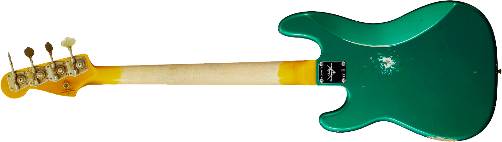 Fender Custom Shop Precision Bass 1960 Rw #cz590976 - Relic British Racing Green - Solidbody E-bass - Variation 8