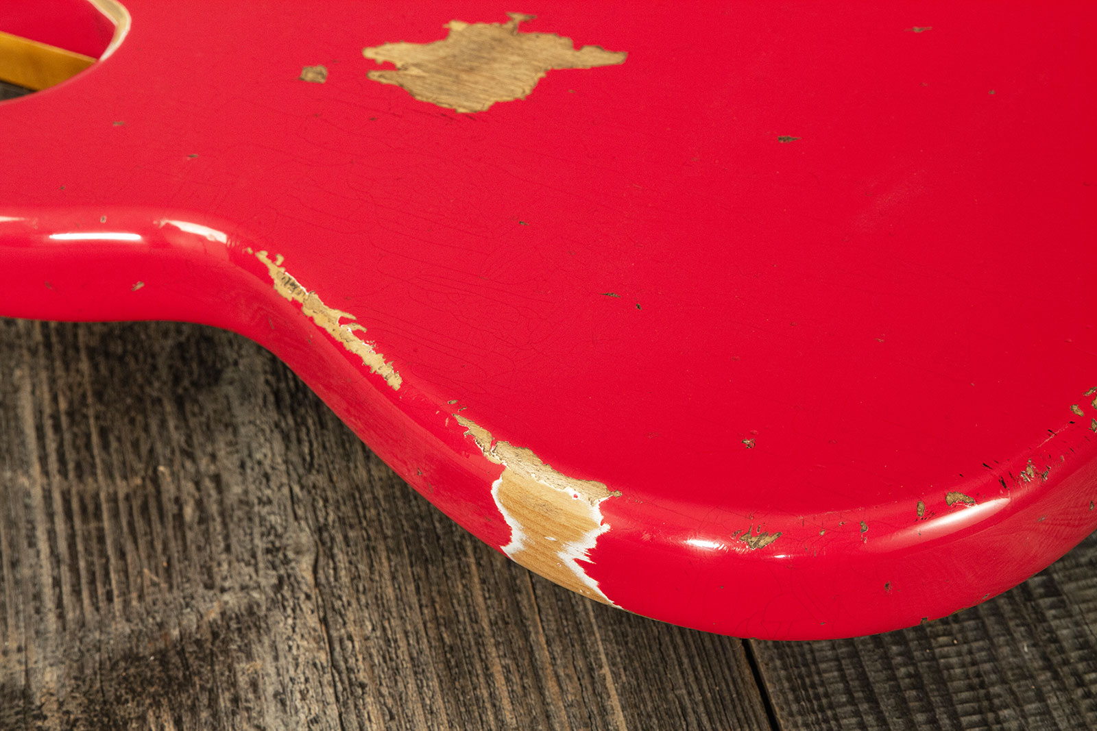 Fender Custom Shop Precision Bass 1960 Rw #r117926 - Heavy Relic Fiesta Red - Solidbody E-bass - Variation 7