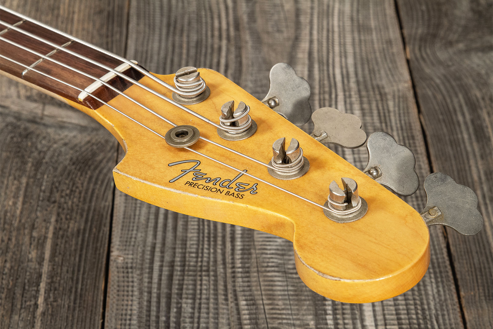 Fender Custom Shop Precision Bass 1960 Rw #r117926 - Heavy Relic Fiesta Red - Solidbody E-bass - Variation 8