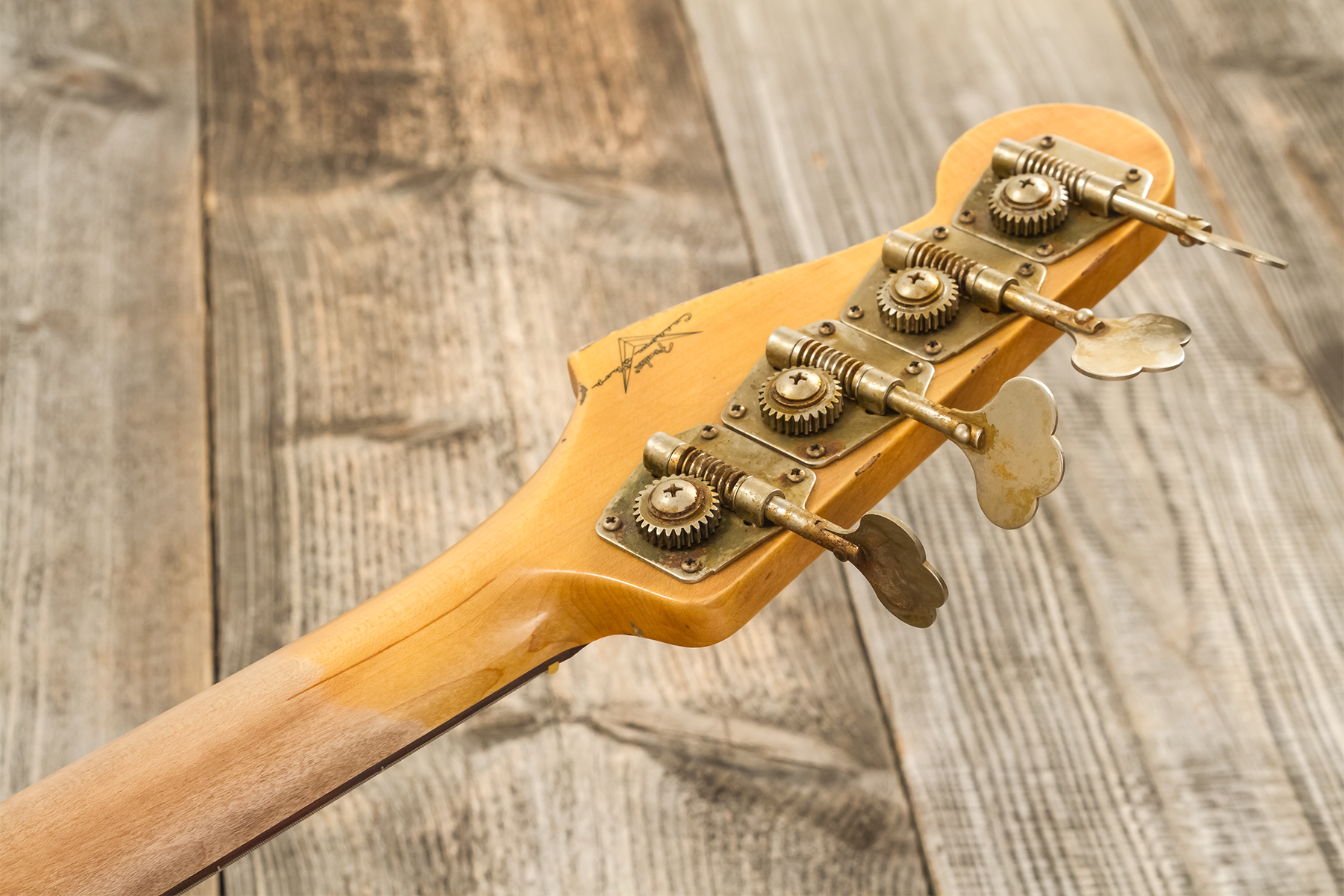 Fender Custom Shop Precision Bass 1960 Rw #r139029 - Heavy Relic Olympic White - Solidbody E-bass - Variation 11