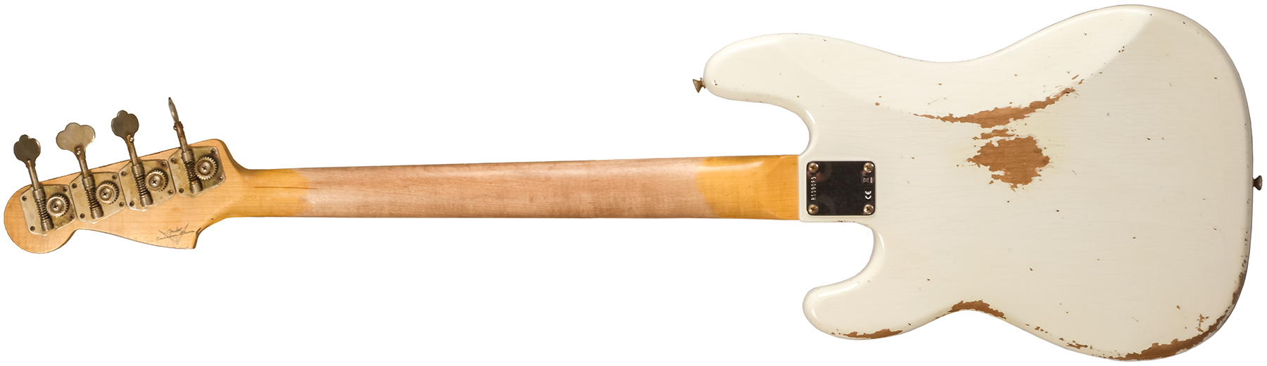 Fender Custom Shop Precision Bass 1960 Rw #r139029 - Heavy Relic Olympic White - Solidbody E-bass - Variation 2