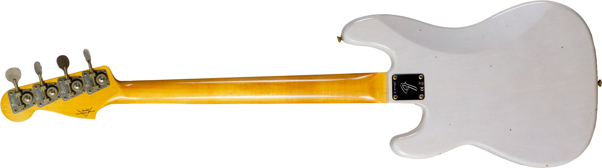 Fender Custom Shop Precision Bass 1960 Rw #r140276 - Journeyman Relic White Blonde - Solidbody E-bass - Variation 1