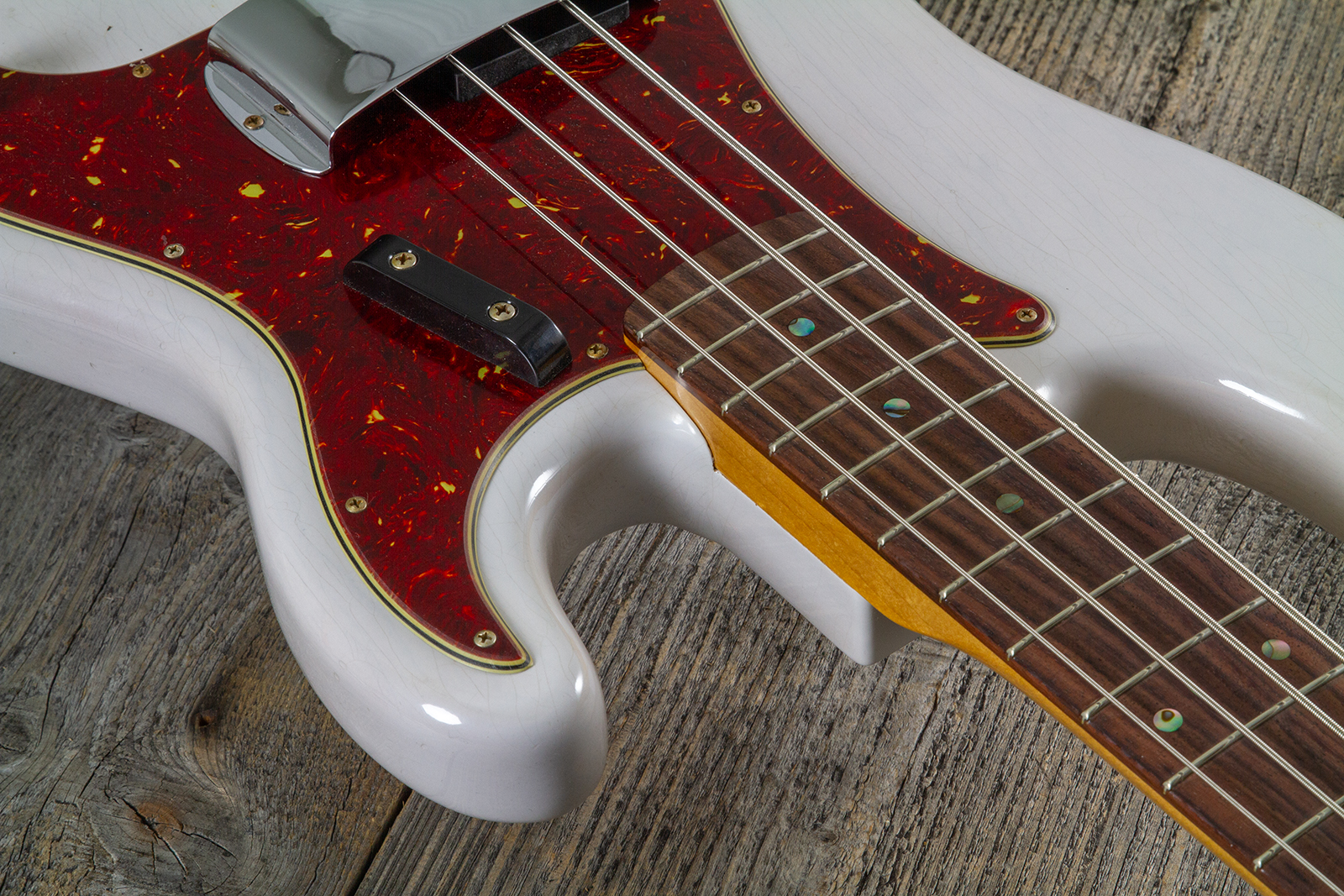 Fender Custom Shop Precision Bass 1960 Rw #r140276 - Journeyman Relic White Blonde - Solidbody E-bass - Variation 4