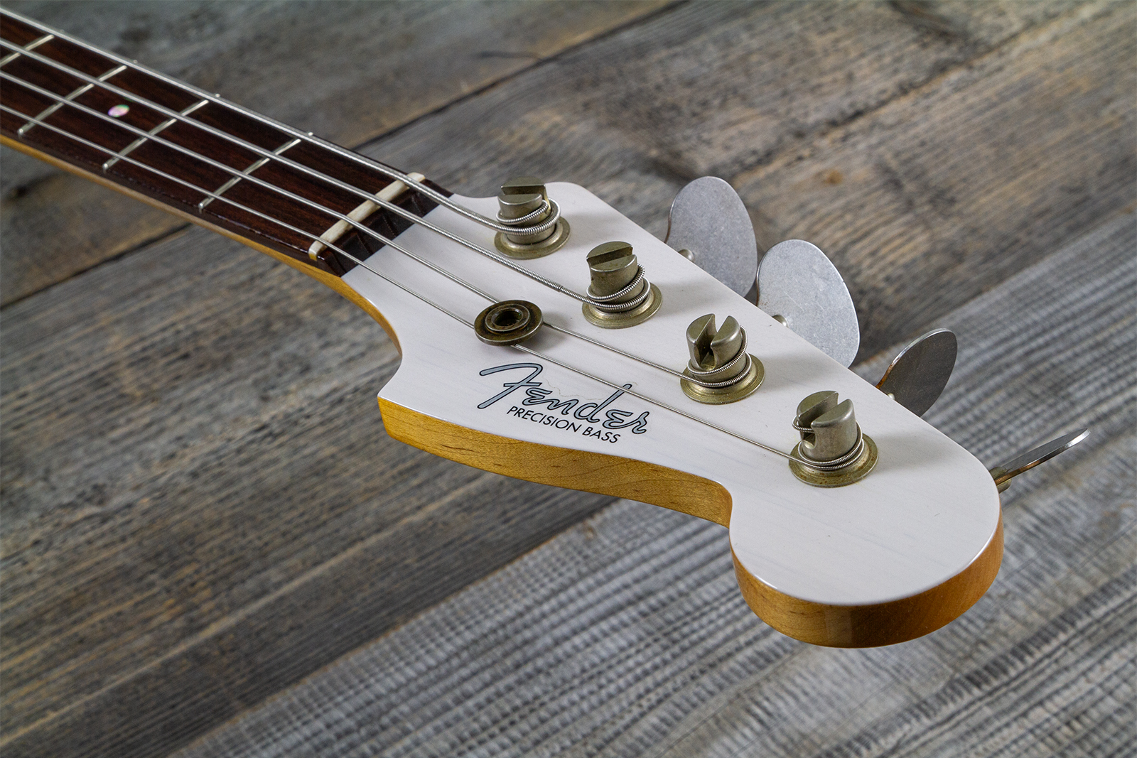 Fender Custom Shop Precision Bass 1960 Rw #r140276 - Journeyman Relic White Blonde - Solidbody E-bass - Variation 6