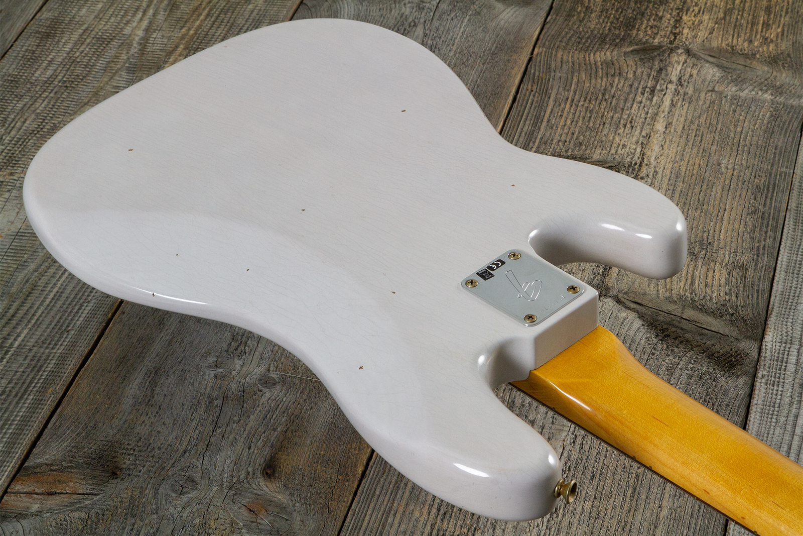 Fender Custom Shop Precision Bass 1960 Rw #r140276 - Journeyman Relic White Blonde - Solidbody E-bass - Variation 7