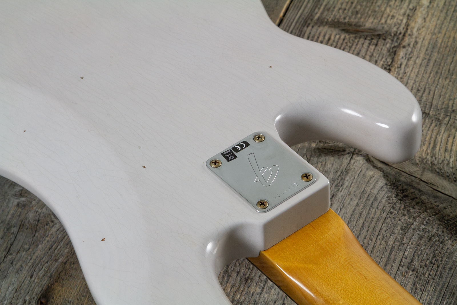 Fender Custom Shop Precision Bass 1960 Rw #r140276 - Journeyman Relic White Blonde - Solidbody E-bass - Variation 8