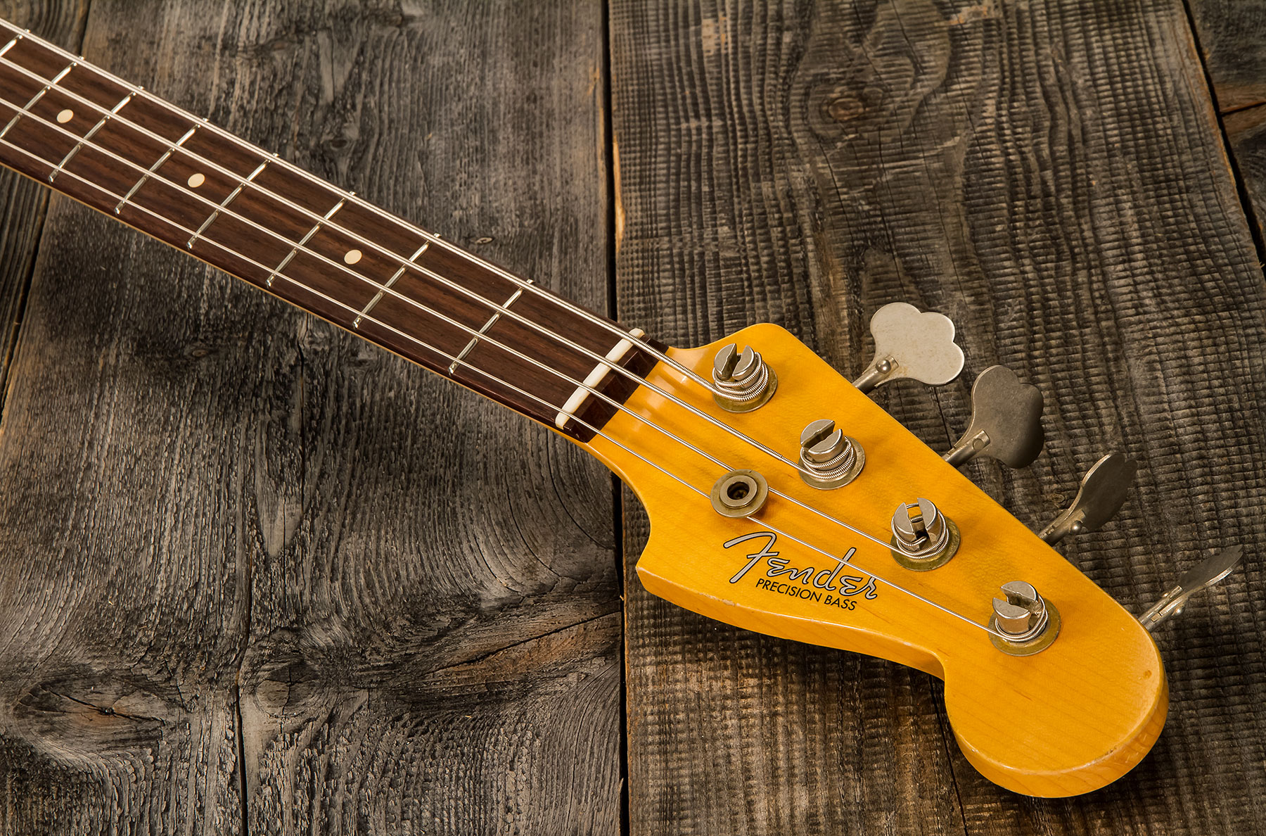 Fender Custom Shop Precision Bass 1961 Rw #cz556533 - Relic 3-color Sunburst - Solidbody E-bass - Variation 5