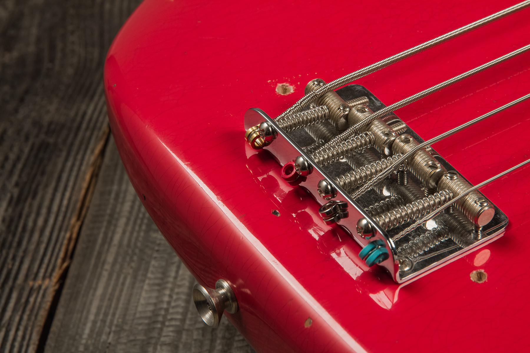 Fender Custom Shop Precision Bass 1962 Rw #r126357 - Journeyman Relic Fiesta Red - Solidbody E-bass - Variation 6