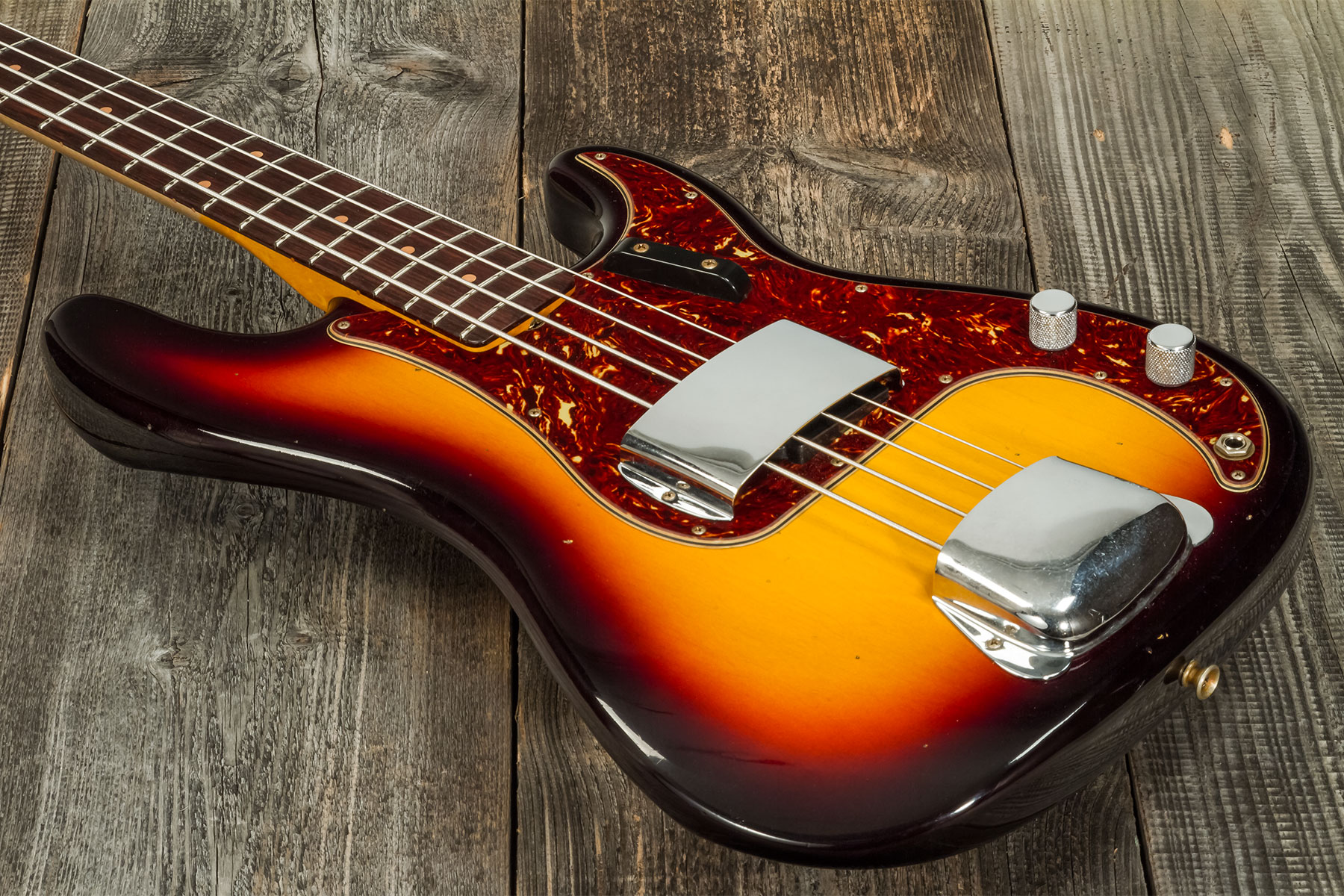 Fender Custom Shop Precision Bass 1963 Rw #cz56919 - Journeyman Relic 3-color Sunburst - Solidbody E-bass - Variation 3