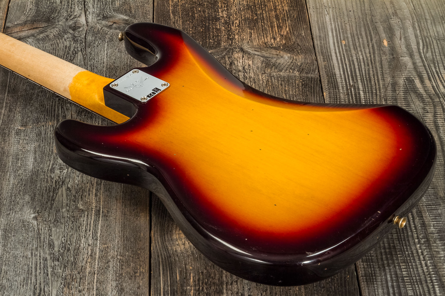 Fender Custom Shop Precision Bass 1963 Rw #cz56919 - Journeyman Relic 3-color Sunburst - Solidbody E-bass - Variation 6