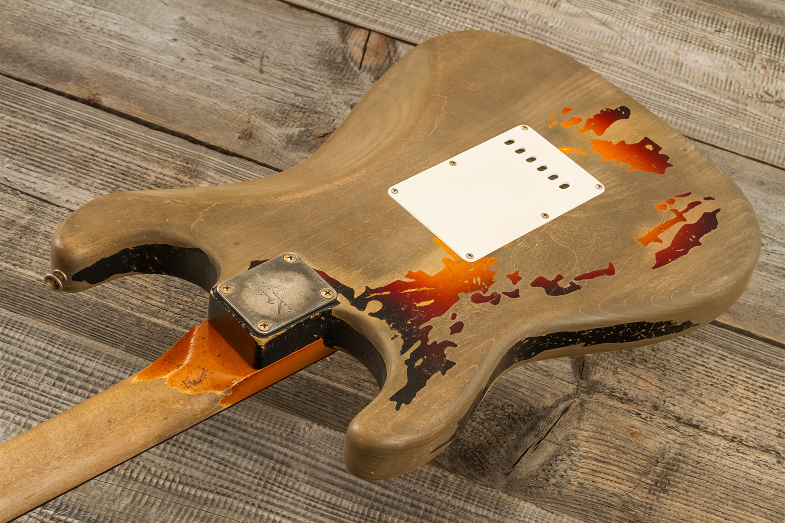Fender Custom Shop Rory Gallagher Strat Masterbuilt D.wilson Signature 3s Trem Rw #cz574478 - Heavy Relic 3-color Sunburst - E-Gitarre in Str-Form - V