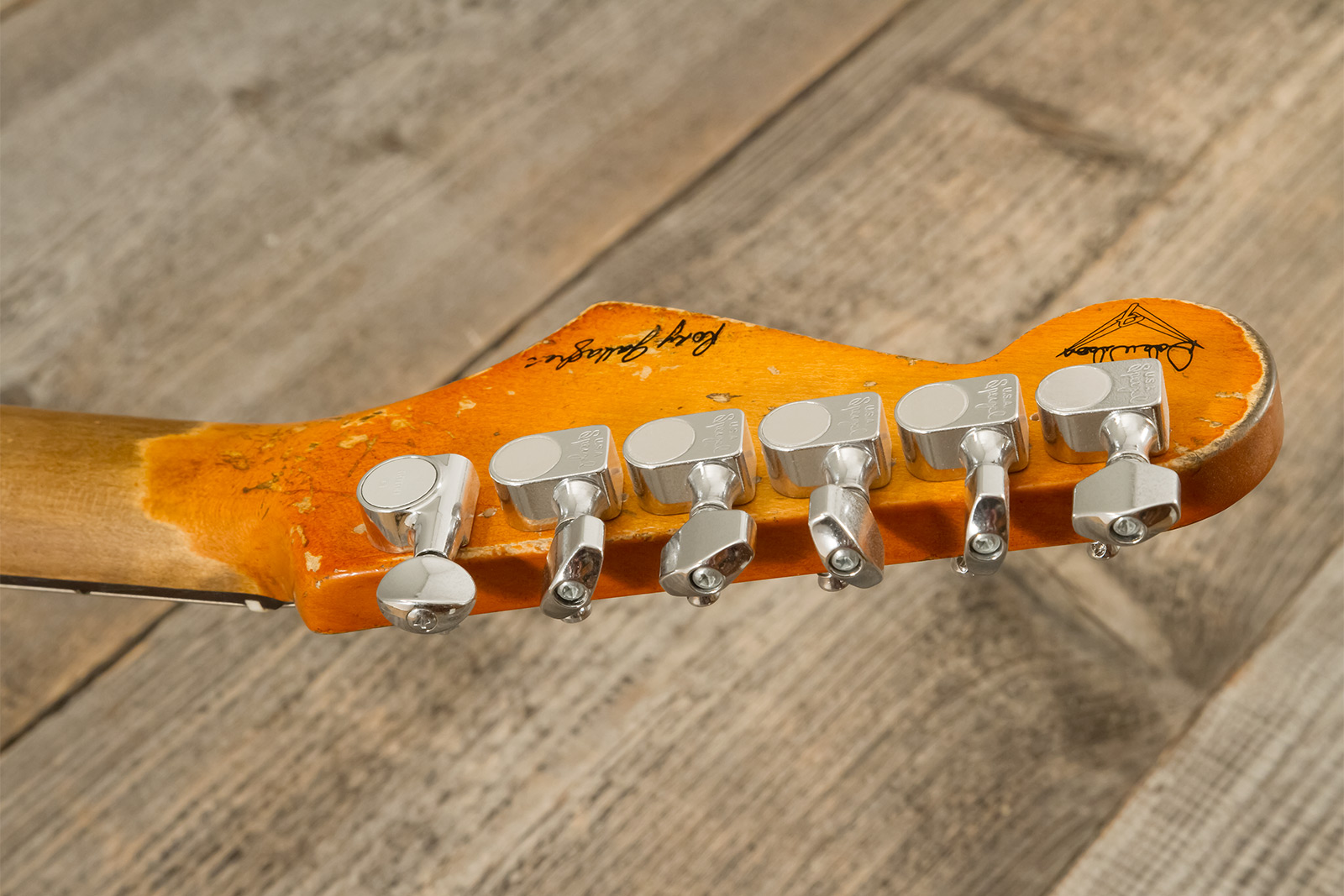 Fender Custom Shop Rory Gallagher Strat Masterbuilt D.wilson Signature 3s Trem Rw #cz574478 - Heavy Relic 3-color Sunburst - E-Gitarre in Str-Form - V