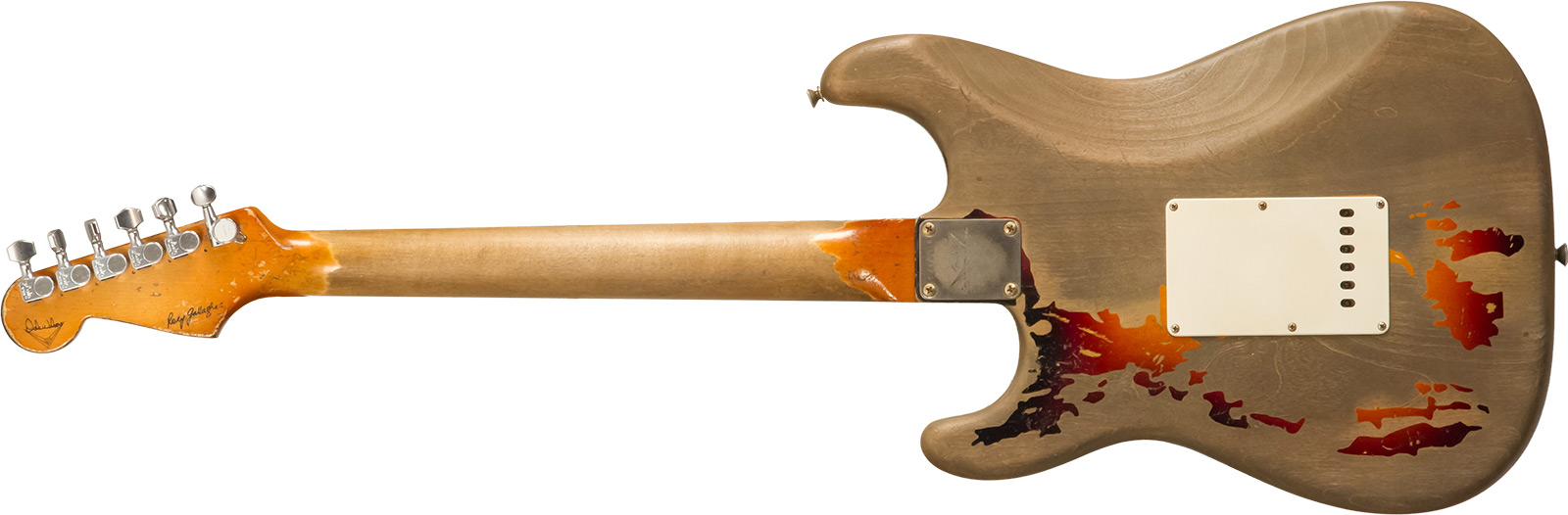 Fender Custom Shop Rory Gallagher Strat Masterbuilt D.wilson Signature 3s Trem Rw #cz574478 - Heavy Relic 3-color Sunburst - E-Gitarre in Str-Form - V