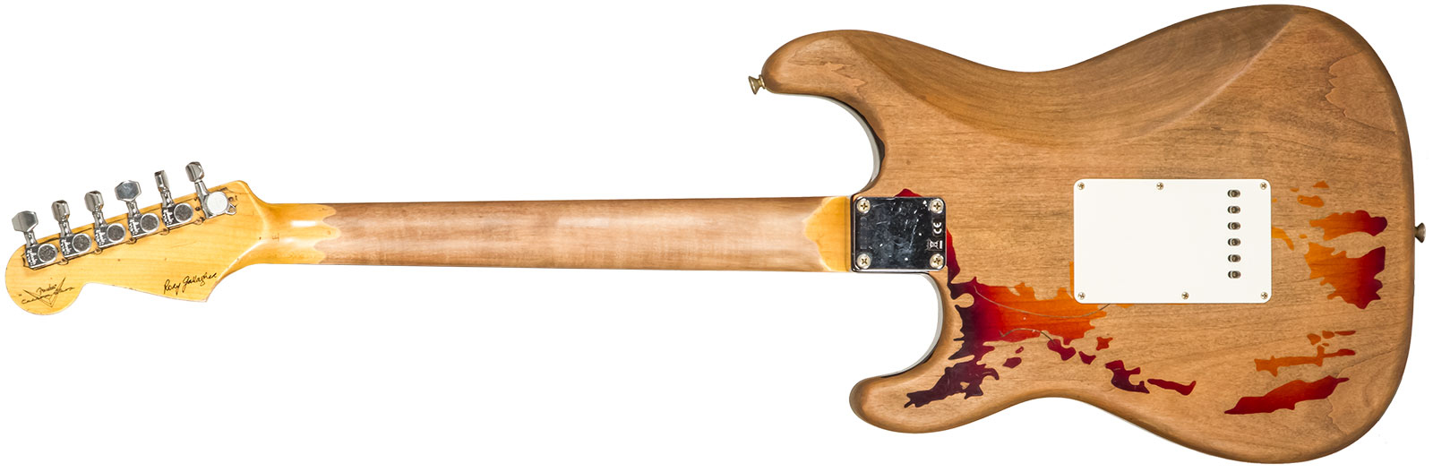 Fender Custom Shop Rory Gallagher Strat Masterbuilt D.wilson Signature 3s Trem Rw - Heavy Relic 3-color Sunburst - E-Gitarre in Str-Form - Variation 1
