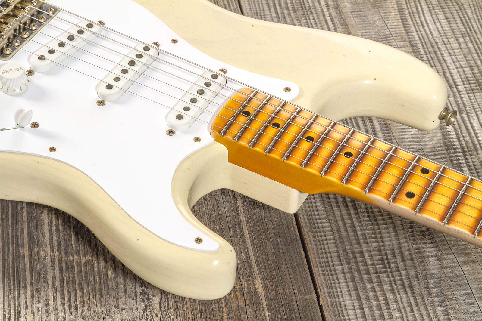Fender Custom Shop Strat 1954 70th Anniv. 3s Trem Mn #xn4159 - Journeyman Relic Vintage Blonde - E-Gitarre in Str-Form - Variation 4