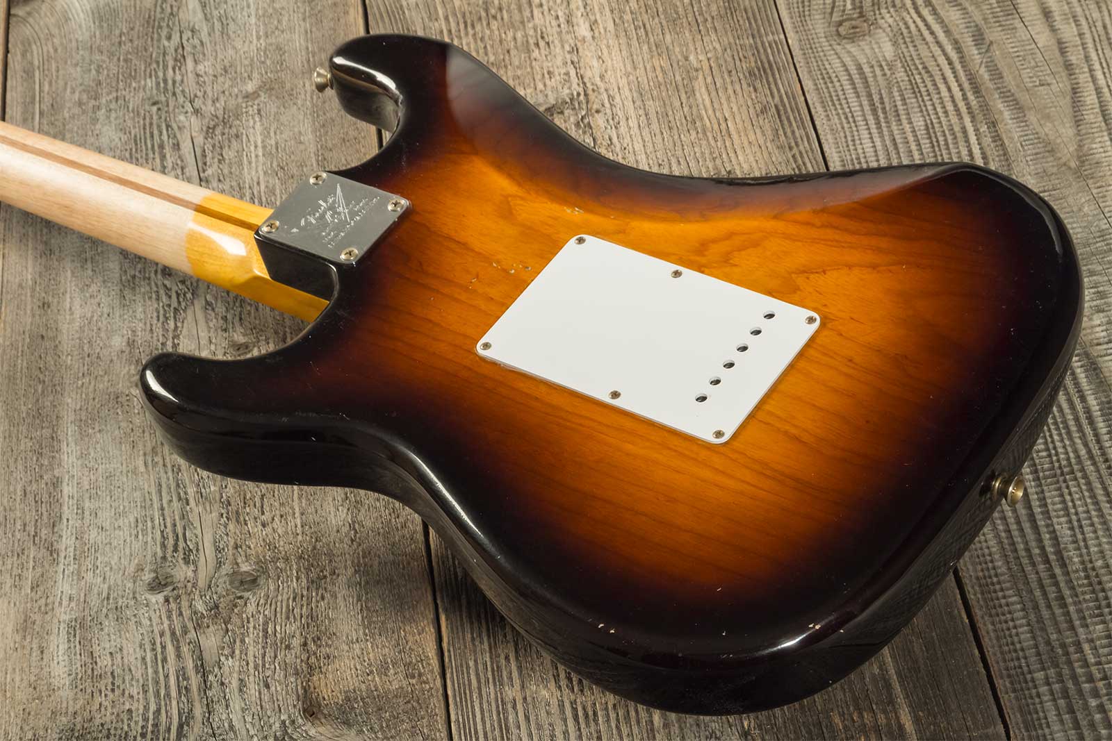 Fender Custom Shop Strat 1954 70th Anniv. 3s Trem Mn #xn4199 - Journeyman Relic Wide-fade 2-color Sunburst - E-Gitarre in Str-Form - Variation 5