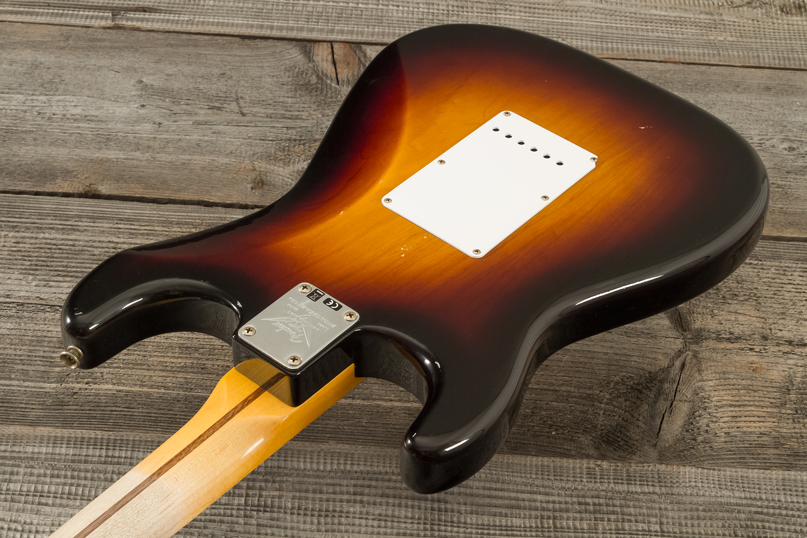 Fender Custom Shop Strat 1954 70th Anniv. 3s Trem Mn #xn4241 - Journeyman Relic Wide-fade 2-color Sunburst - E-Gitarre in Str-Form - Variation 6