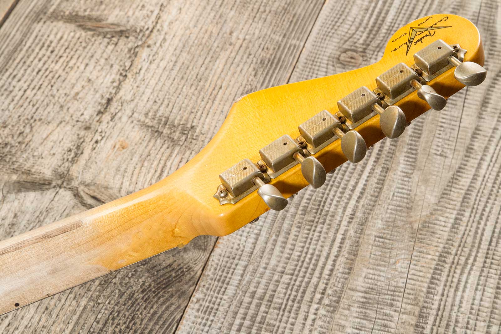 Fender Custom Shop Strat 1954 70th Anniv. 3s Trem Mn #xn4382 - Relic Vintage Blonde - E-Gitarre in Str-Form - Variation 8