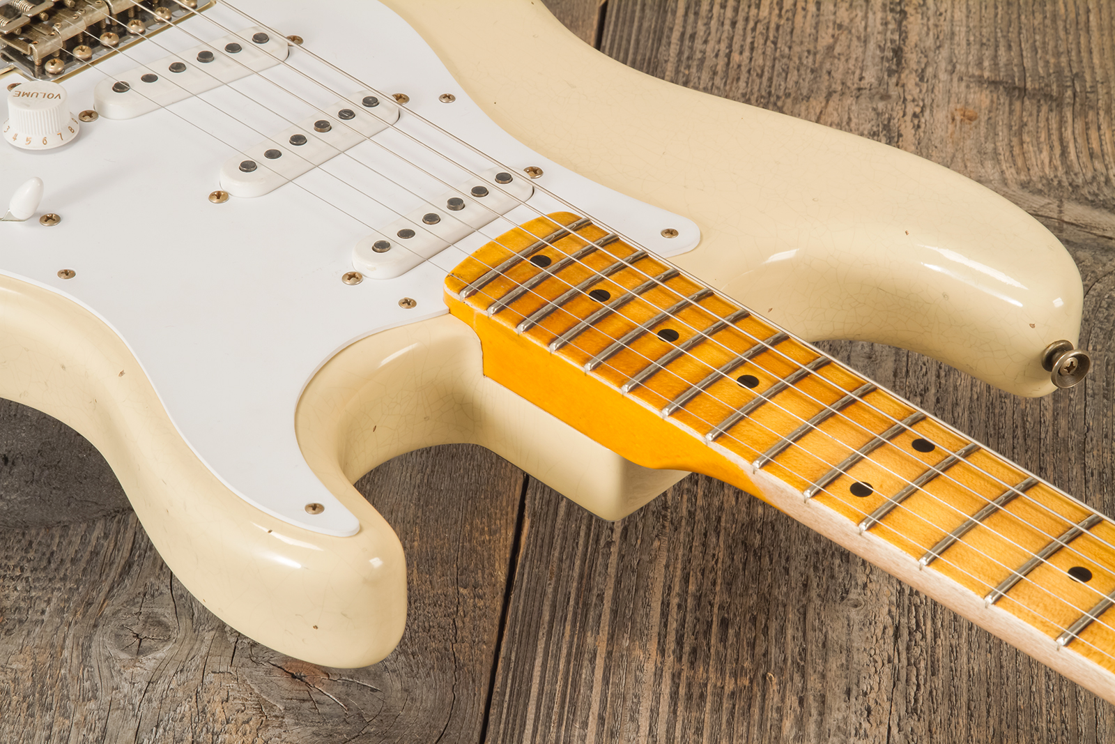 Fender Custom Shop Strat 1954 70th Anniv. 3s Trem Mn #xn4409 - Journeyman Relic Vintage Blonde - E-Gitarre in Str-Form - Variation 4