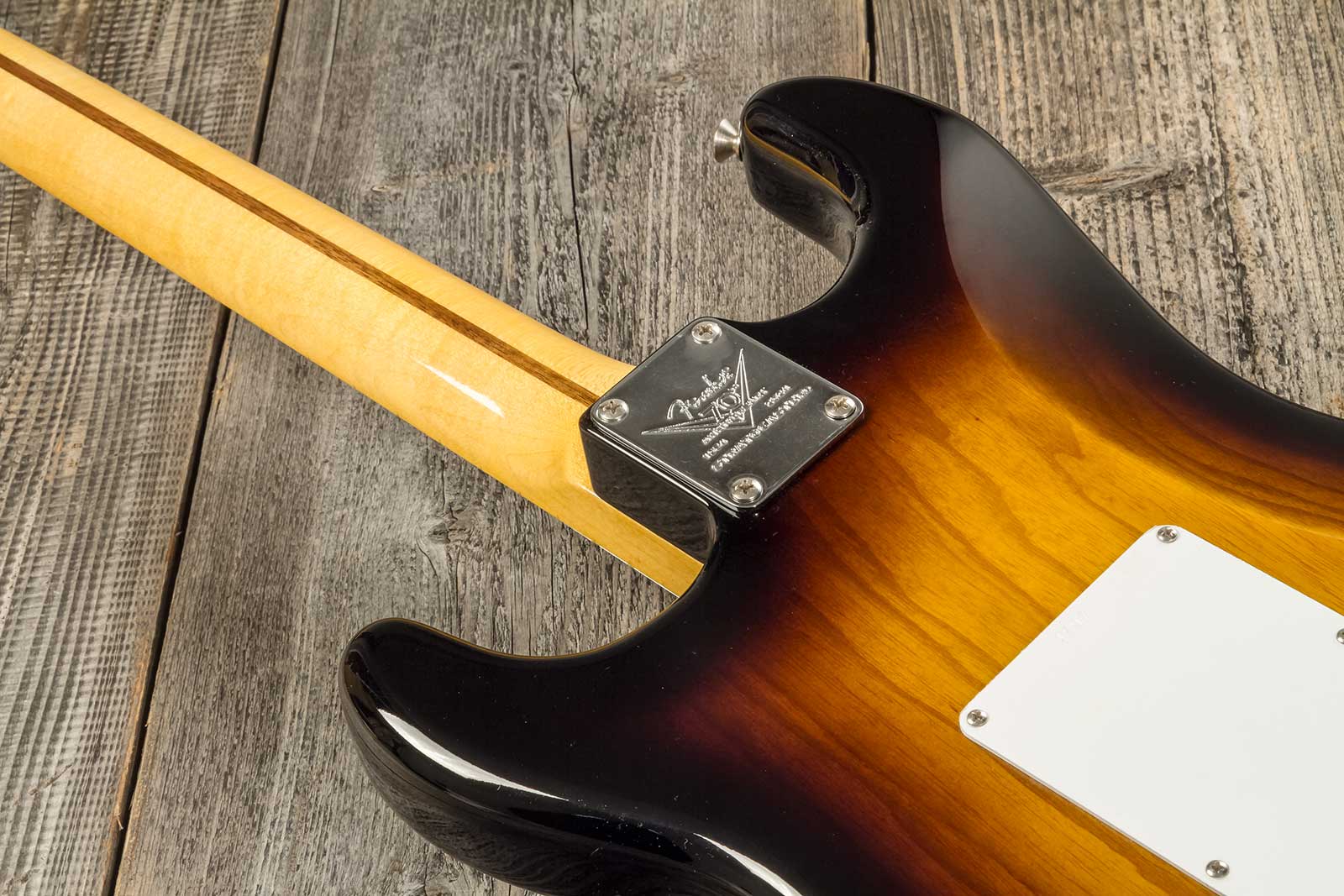 Fender Custom Shop Strat 1954 70th Anniv. 3s Trem Mn #xn4597 - Time Capsule Wide Fade 2-color Sunburst - E-Gitarre in Str-Form - Variation 6
