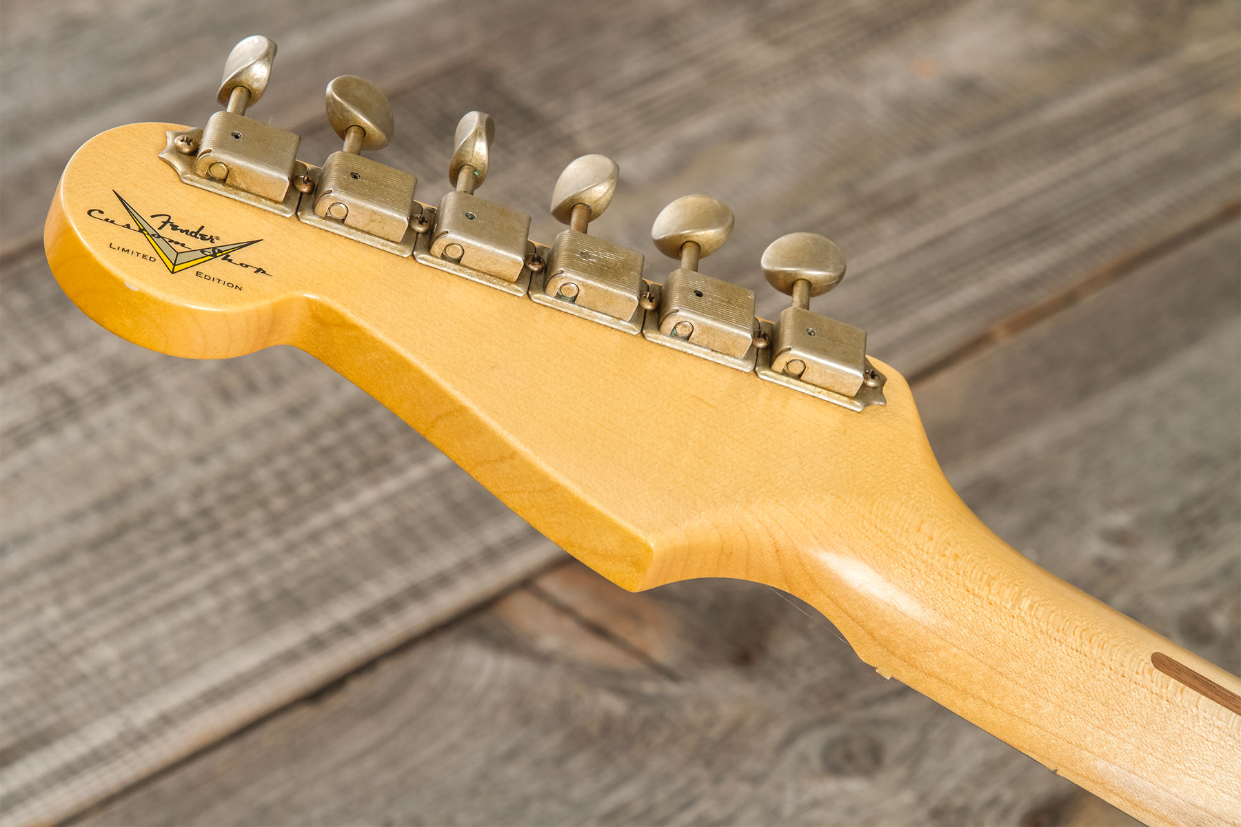 Fender Custom Shop Strat 1954 70th Anniv. 3s Trem Mn #xn4912 - Journeyman Relic Vintage Blonde - E-Gitarre in Str-Form - Variation 12