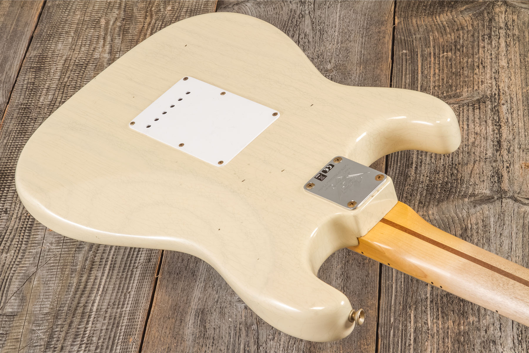 Fender Custom Shop Strat 1954 70th Anniv. 3s Trem Mn #xn4912 - Journeyman Relic Vintage Blonde - E-Gitarre in Str-Form - Variation 7