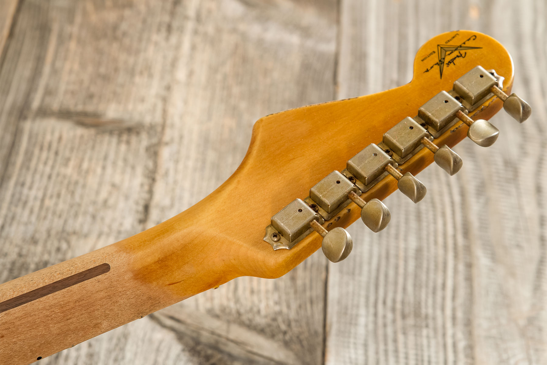 Fender Custom Shop Strat 1954 70th Anniv. 3s Trem Mn #xn5052 - Relic Vintage Blonde - E-Gitarre in Str-Form - Variation 10
