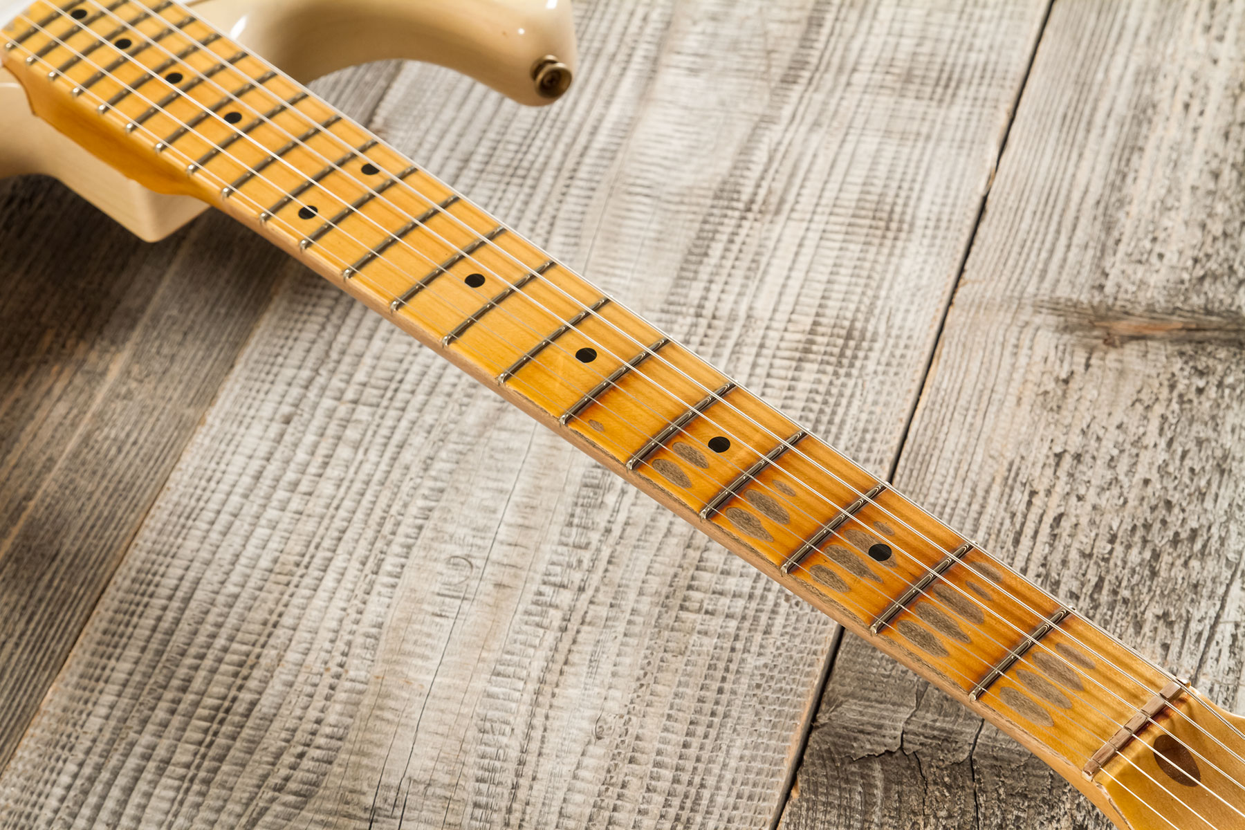 Fender Custom Shop Strat 1954 70th Anniv. 3s Trem Mn #xn5052 - Relic Vintage Blonde - E-Gitarre in Str-Form - Variation 5