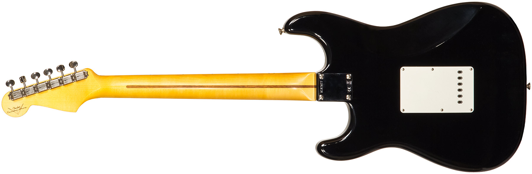 Fender Custom Shop Strat 1955 3s Trem Mn #r127877 - Closet Classic Black - E-Gitarre in Str-Form - Variation 1