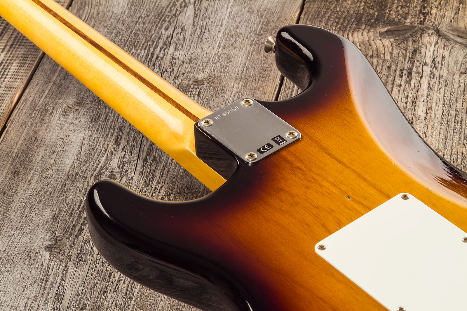 Fender Custom Shop Strat 1955 3s Trem Mn #r130058 - Journeyman Relic 2-color Sunburst - E-Gitarre in Str-Form - Variation 8