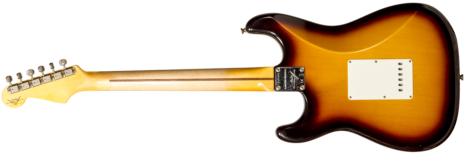 Fender Custom Shop Strat 1956 3s Trem Mn #cz570281 - Journeyman Relic Aged 2-color Sunburst - E-Gitarre in Str-Form - Variation 1