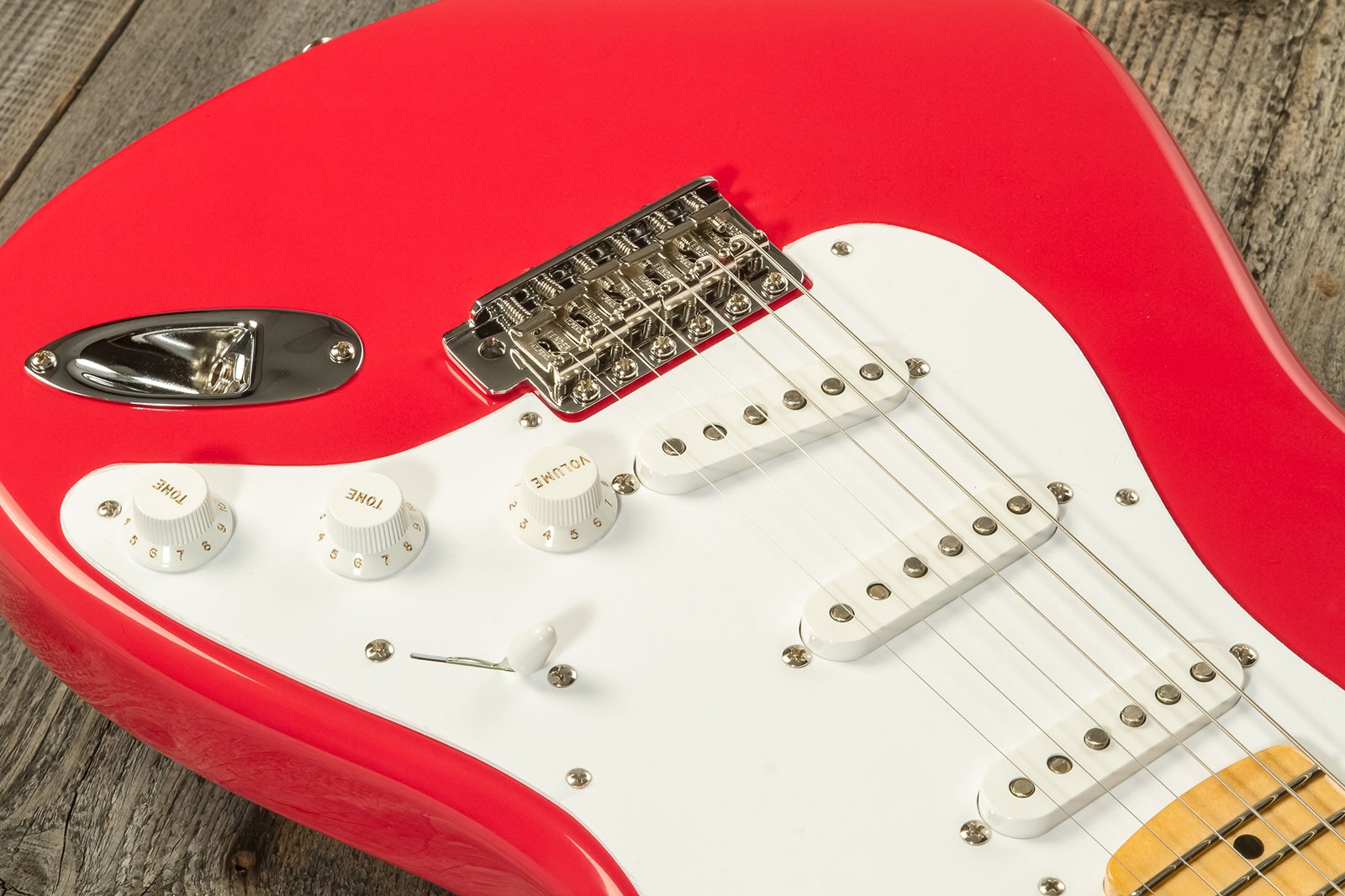 Fender Custom Shop Strat 1956 3s Trem Mn #r133022 - Nos Fiesta Red - E-Gitarre in Str-Form - Variation 3