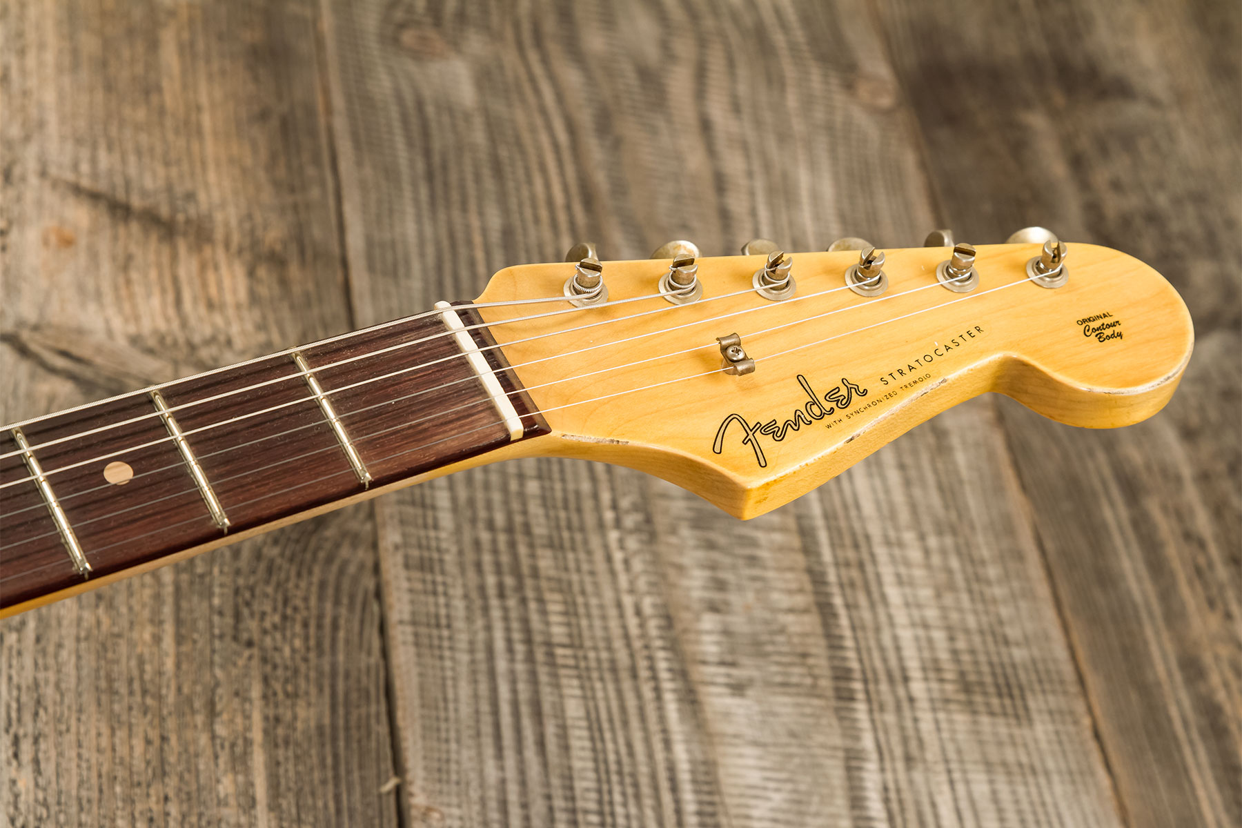 Fender Custom Shop Strat 1956 3s Trem Rw #r134776 - Relic Natural Blonde - E-Gitarre in Str-Form - Variation 9